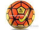 Yellow Premier League PU Soccer Ball Granule Slip-resistant Seemless