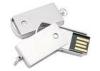 USB 2.0 Mini USB Flash Drive Silver Metal Swivel UDP for Business Promotional Items