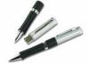 Amazing USB Pen Drive Storage Capacity Black Silver Pen Shaped For Business Gift