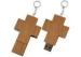 Secure Wooden USB Memory Stick Logo Engraved Religious Crossing Maple