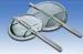 Custom Metal Stamping / Galvanized Steel Damper Blade With Square Rod