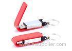 High Speed Leather USB Flash Drive 8GB red With Magnetic Snap Cap