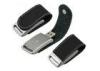 Custom Leather USB Flash Disk Metal Flip For Gift 3 years warranty
