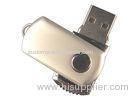Mini Fatty Metal USB Flash Drive Memory Stick Stainless Steel Swivel With Keychain