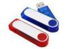 Plastic USB Flash Drive 32GB USB Memory Sticks Red / Blue Transparent