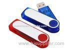 Plastic USB Flash Drive 32GB USB Memory Sticks Red / Blue Transparent