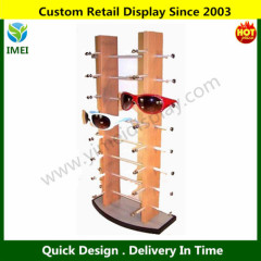 Wooden Sunglass Holder Display Rack