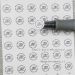 Small circular Diameter 10mm on the electronics Destructible Self-Adhesive crumblin warranty sticker.