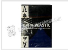 China 100% Plastic 4 Index Jumbo Poker Marked Playing Cards For Poker Cheat