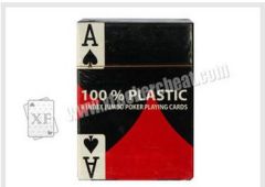 China 100% Plastic 4 Index Jumbo Poker Marked Playing Cards For Poker Cheat