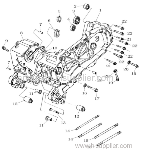 FIGURE 5 CRANKSHAFT COMP OF GY6 50CC ENGINE