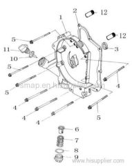 FIGURE 6 R COVER COMP OF GY6 50CC ENGINE