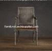 Modern contemporary leather upholstered dining chairswith Wooden Square Cane Back