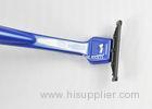 Replacement blade head twin blades disposable razor with plastic handle