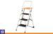 Modern 3 Steps Steel Ladder for Home with Handrail and Spong Black or Custom Color