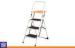 Modern 3 Steps Steel Ladder for Home with Handrail and Spong Black or Custom Color