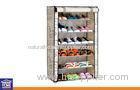 Non-woven Fabric Wardrobe 6 Layer Shoe Storage Cabinets with Custom Color and Size