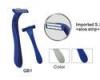 Hotel disposable razor twin blade razor without aloe Lubricating strip