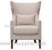 High end living room furniture Fabric Upholstered Nailhead Club Chair