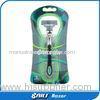 Customize logo five / triple blades Mens Shaving Razors luxury holder packing system