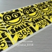 Best Selling Destructible Vinyl Eggshell Stickers Yellow Black Personalized Eggshell Sticker For Wall Decals Stickers