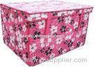 Waterproof Non-woven Fabric Decorative Storage Boxes Laundry Bin / Clothing Basket