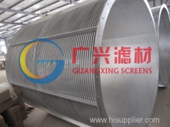 v wire Rotary Drum Screen used in the Sugar mill big diameter screen