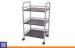 Portable Three Layer Iron Home Storage Racks with Wheels Mobile Home Furniture