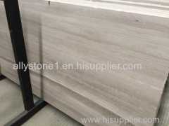 Wooden white natural marble