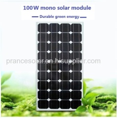 100W mono solar module