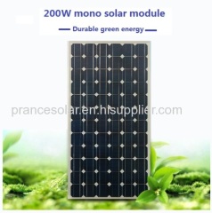 High Efficiency TUV Monocrystalline Solar panel 200w