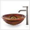 bathroom glass basin glass face basin