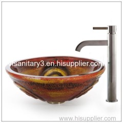 bathroom glass basin glass face basin