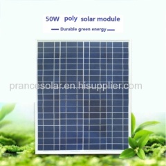 Solar panel 50w poly with good quality and price