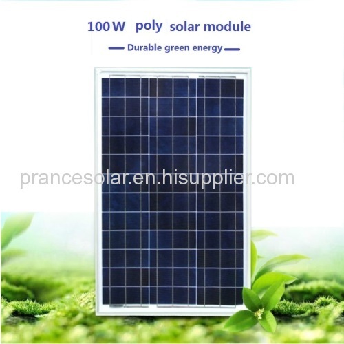 High efficiency TUV polycrystalline solar panel 100w