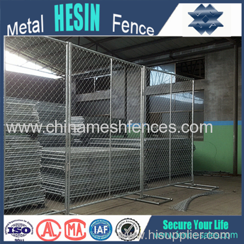 iso9001 certification chian factory temporary chain link fence