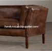 Genuine Leather Living Room Sofa with cushion for smaller sitting areas