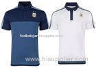 100% polyester mens Soccer Polo Shirts Embroidery Football Argentina
