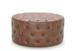 Round PU Leather Ottoman Stool with storage for Modern Home Furniture