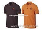 Official Football Gift Mens Crest Polo Shirt Polyester Navy Blue Roma