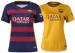 Womens Soccer Uniforms Grade Original In Stock Yellow Home Barcelona