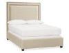 Modern Contemporary platform Wood Upholstered Bed queen size with storage