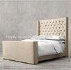 Tufted Fabric Upholstered Platform Wood Upholstered Bed With Footboard