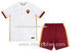 White Kids Soccer Jersey Football Traning Suit Boy Printing T shirt Sets Roma Away