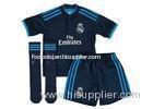 Custom Soccer Jersey Real Madrid Blue Short Socks Training Set For Kids