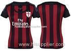 Striped Womens Soccer Jerseys AC Milan Jersey ADIZERO Player Issue Magliot Trikot