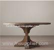 Antique Oak solid wood round dining tables / round wood kitchen tables