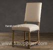French Antique Wooden fully upholstered dining room chairs / fabric kitchen chairs
