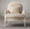 Stylish Nice Fabric Living Room Chairs Solid Wood Fabric Upholstered Lyon Chair