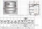 Returnable 15L Slim Beer Brewing Keg All Current Type Valve